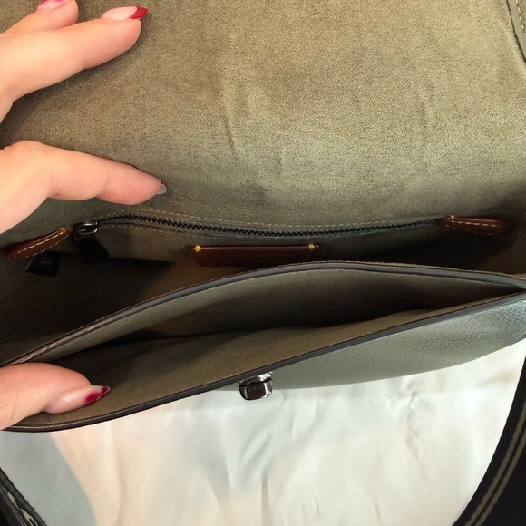 Coach Willow Saddle Bag Green with Gunmetal Hardware and Two Straps - Picture 5 of 6